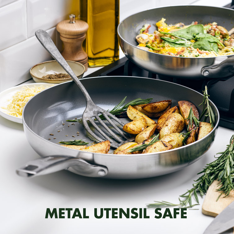 Chatham Stainless Steel Ceramic Nonstick 2-Piece Fry Pan Set