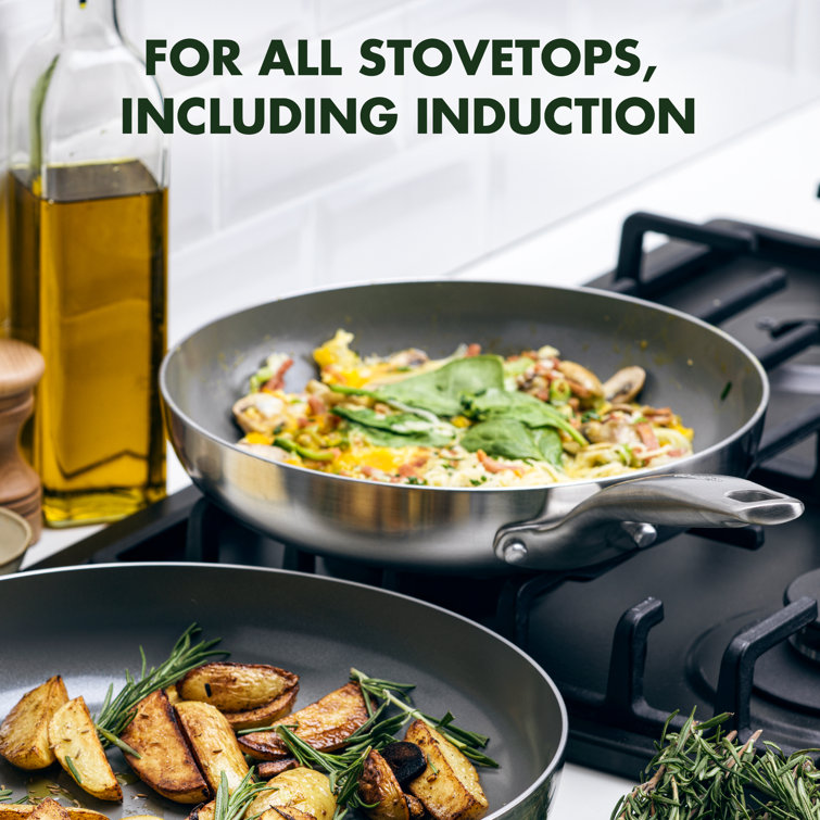 Chatham Stainless Steel Ceramic Nonstick 2-Piece Fry Pan Set