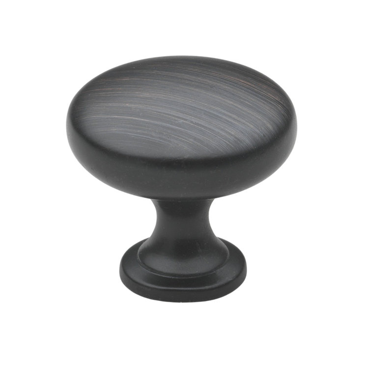 Oil Rubbed Bronze Round Cabinet Knobs with Mounting Hardware