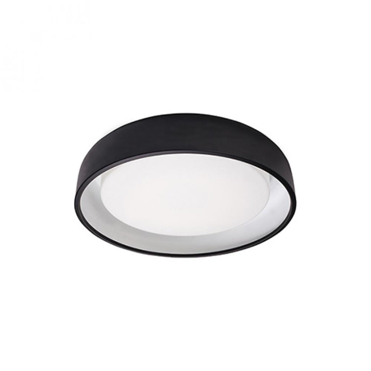 Black Glass LED Flush Mount Ceiling Light