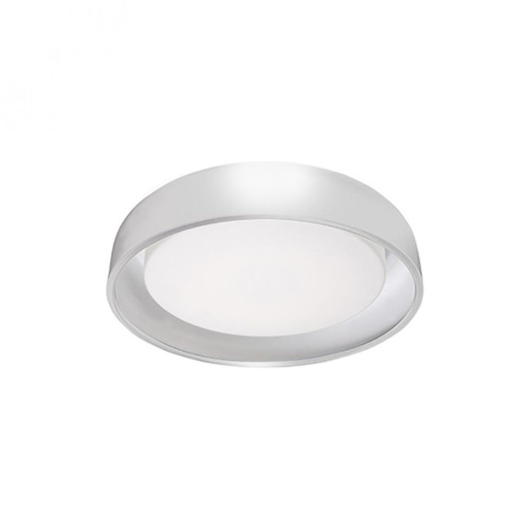 Beacon Bold White Glass LED Flush Mount Bowl 20"