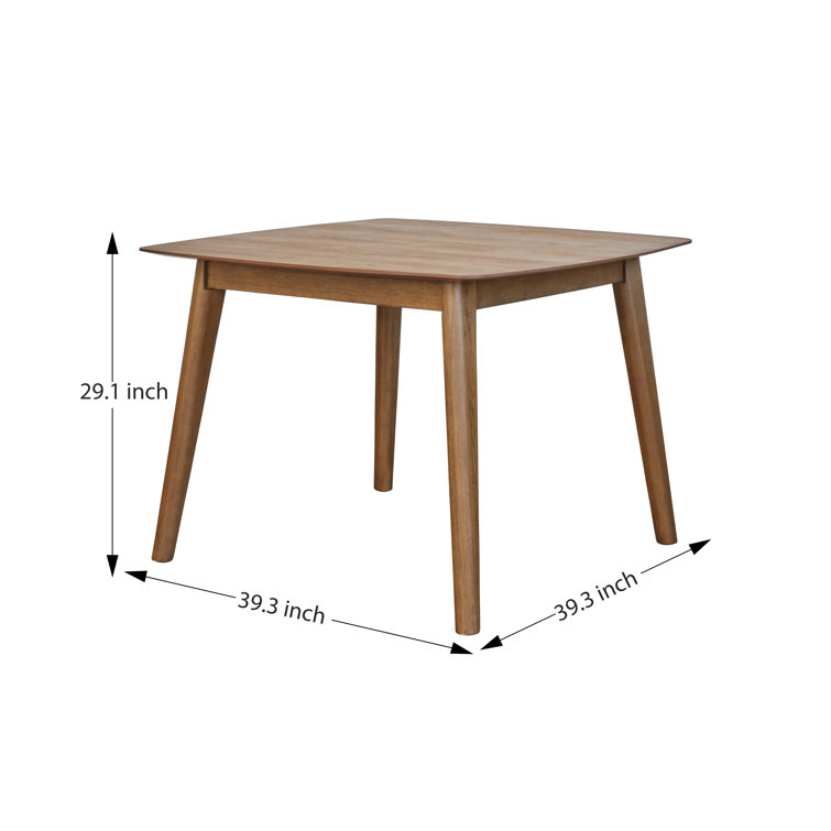 Tilla Walnut Square Solid Wood Dining Table