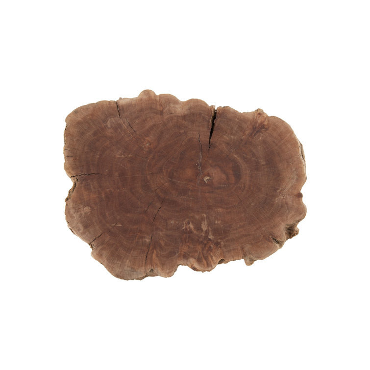 Contemporary Longan Wood Stool in Varied Shapes - 13"x10"x18"