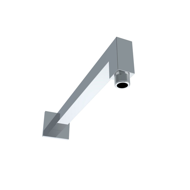 Polished Chrome Square Wall-Mounted Shower Arm