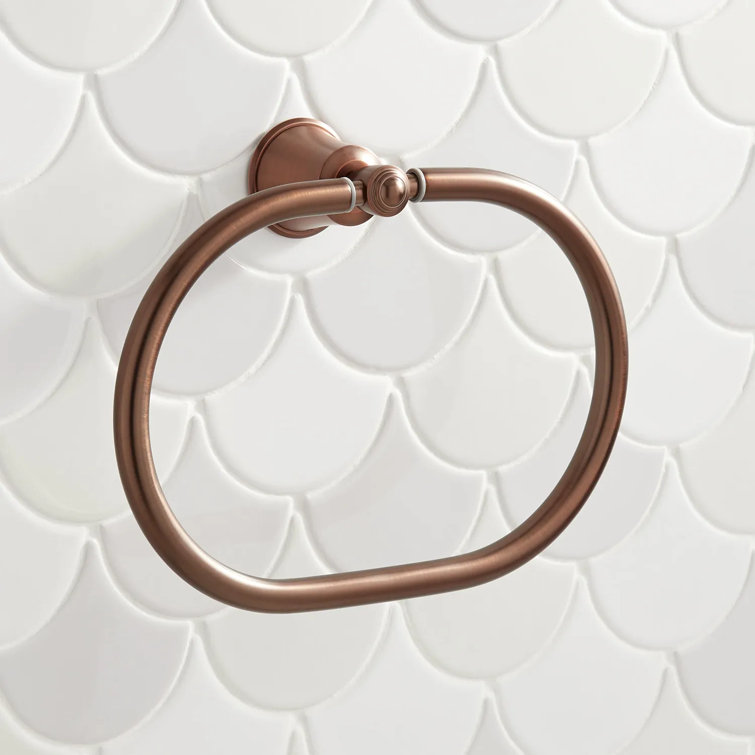 Oil Rubbed Bronze Oval Wall-Mounted Towel Ring