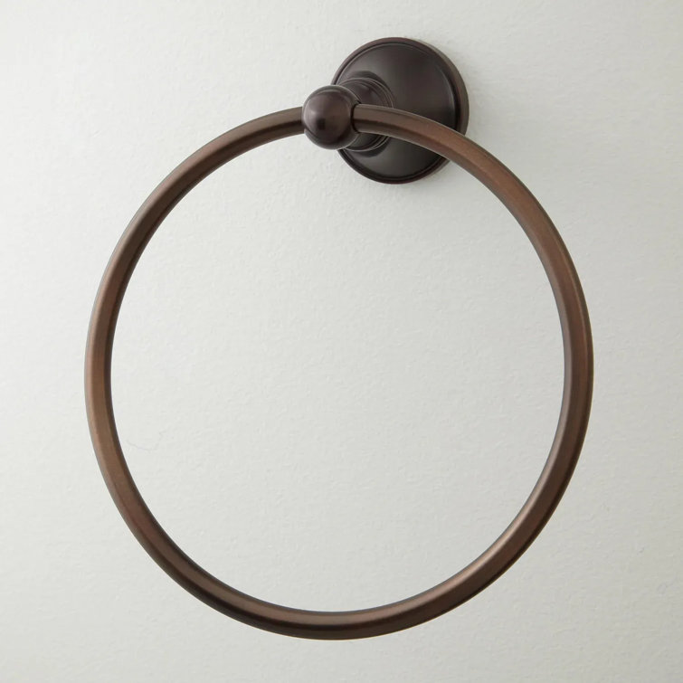 Oil Rubbed Bronze Circular Wall-Mounted Towel Ring