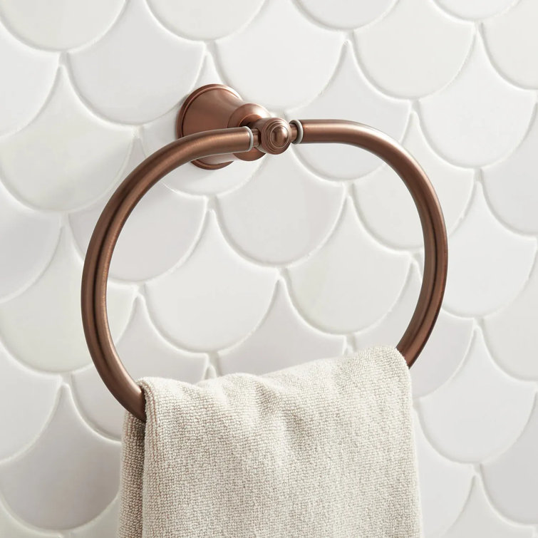 Oil Rubbed Bronze Oval Wall-Mounted Towel Ring