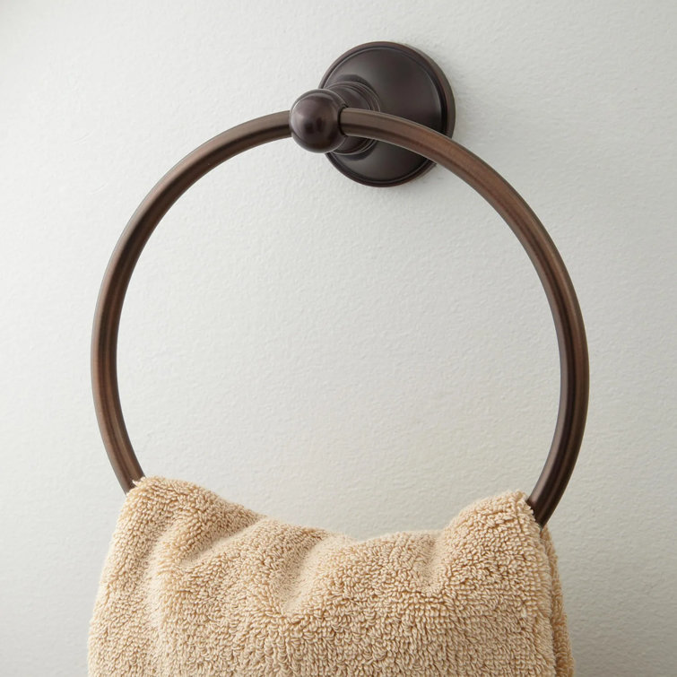 Oil Rubbed Bronze Circular Wall-Mounted Towel Ring