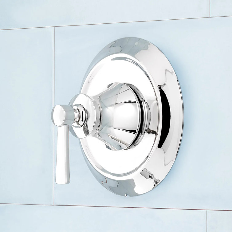 Chrome Pressure Balance Tub and Shower Set with Adjustable Head