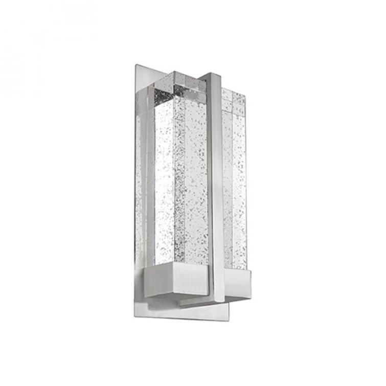 Chrome 12" Dimmable Direct Wired Wall Sconce
