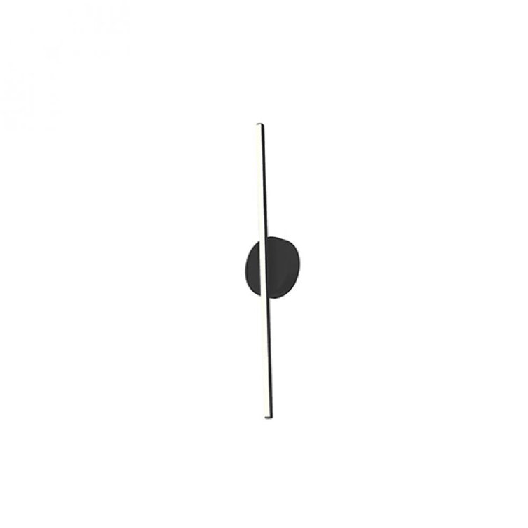 Black Dimmable 47-Inch Direct Wired Electric Sconce