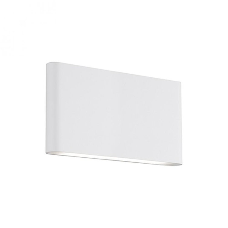 Sleek Minimalist White Aluminum Dimmable LED Wall Sconce