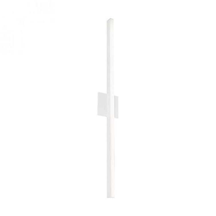 Vega 37" White Aluminum LED Dimmable Wallchiere