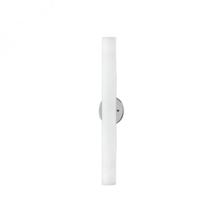 Elegance Brushed Nickel 24" LED Dimmable Sconce with White Opal Glass