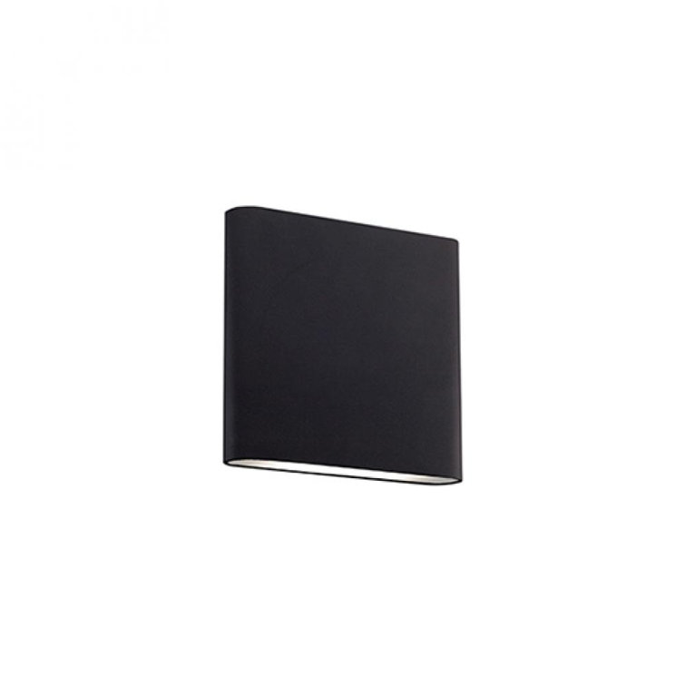 Sleek Black Cast Aluminum Dimmable LED Wall Sconce