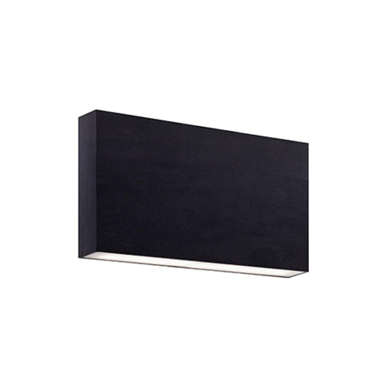 Sleek Black Cast Aluminum Dimmable LED Wall Sconce