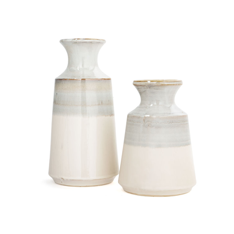 Coastal Dreams Small Ceramic Table Vase in Blue and White