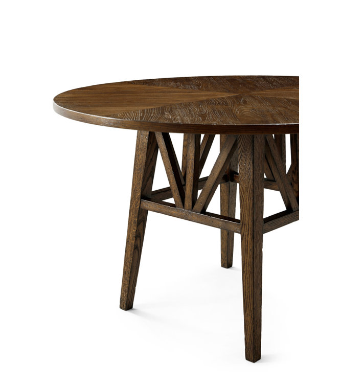 Nova Dusk Round Reclaimed Oak Dining Table