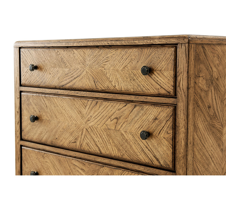 Dawn Oak Tall Chest with Extra Deep Drawers