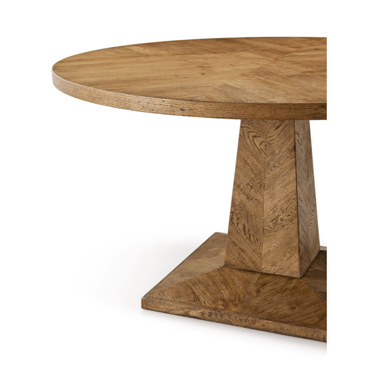Nova 54" Dawn Finish Reclaimed Wood Round Dining Table