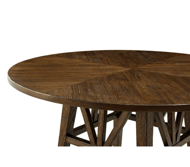 Nova Dusk Round Reclaimed Oak Dining Table