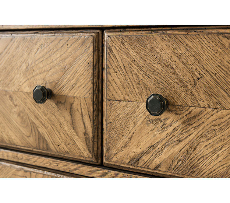 Nova Dawn Oak Parquetry Double Dresser