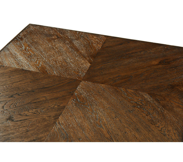 Dusk Oak Parquetry Patterned Square Side Table