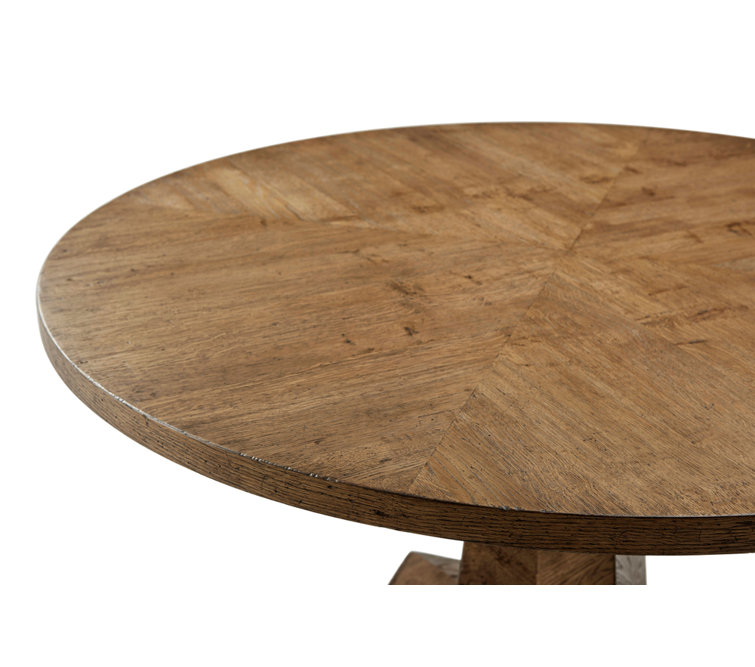 Nova 54" Dawn Finish Reclaimed Wood Round Dining Table