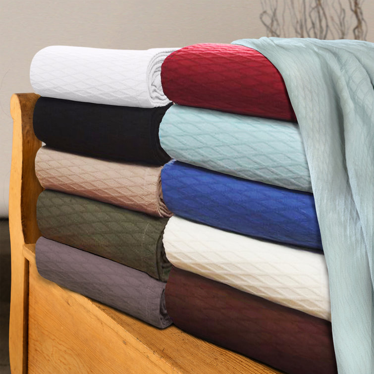 Full Size Grey Cotton Reversible Kids Blanket