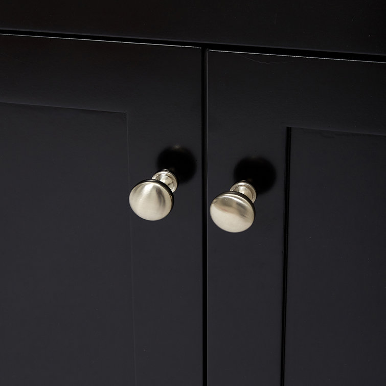 Hamlet 60'' Black Double Freestanding Bathroom Vanity Cabinet