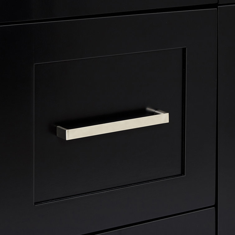 Hamlet 60'' Black Double Freestanding Bathroom Vanity Cabinet