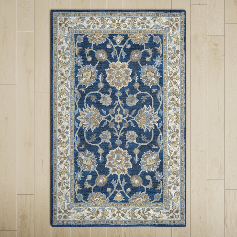 Ashlyn Traditional Oriental Hand-Tufted Wool Rug 8' x 10' - Blue