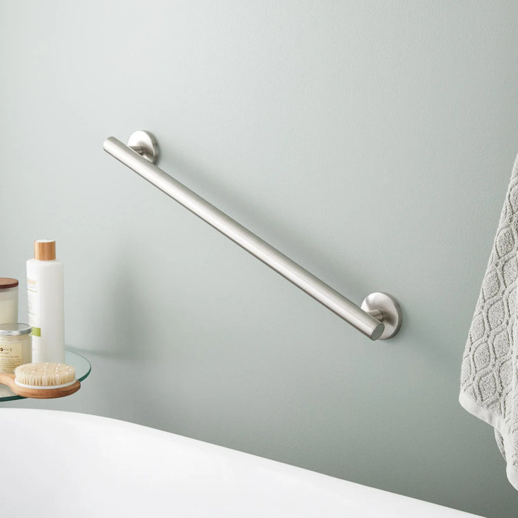 Brushed Nickel 24" Wall Mounted Grab Bar