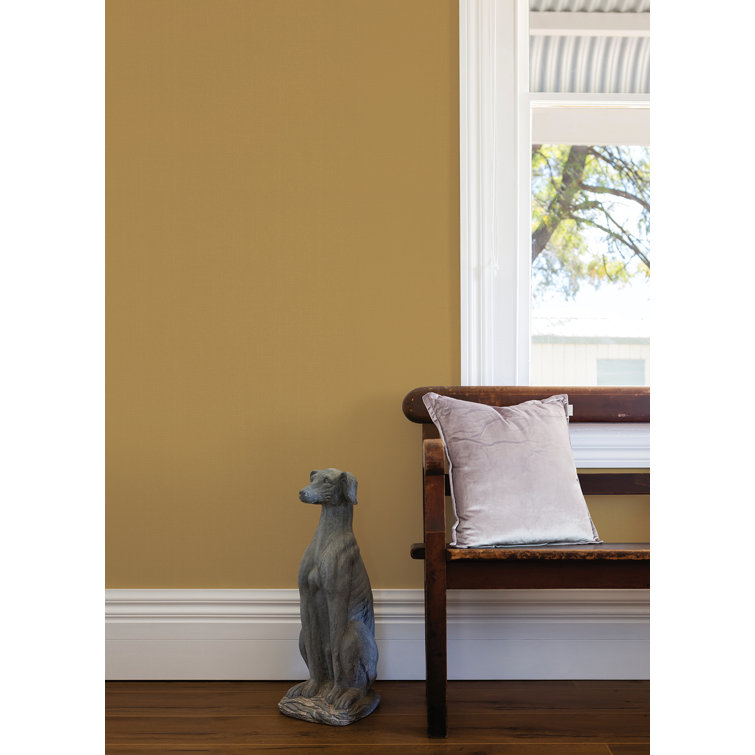Beige and Brown Grasscloth Geometric Wallpaper Roll