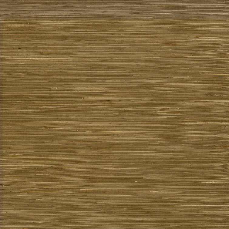 Zhilan Brown 3D Grasscloth Non-Pasted Wallpaper Roll