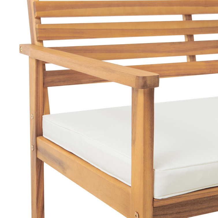 Orwell Acacia Wood 4-Piece Outdoor Conversation Set with Cushions