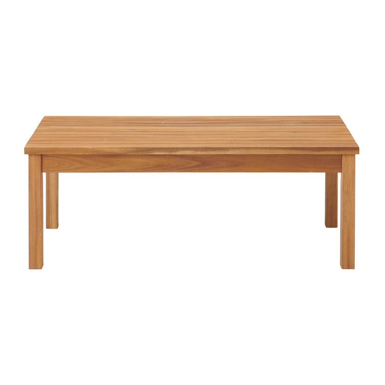 Orwell Acacia Wood 4-Piece Outdoor Conversation Set with Cushions
