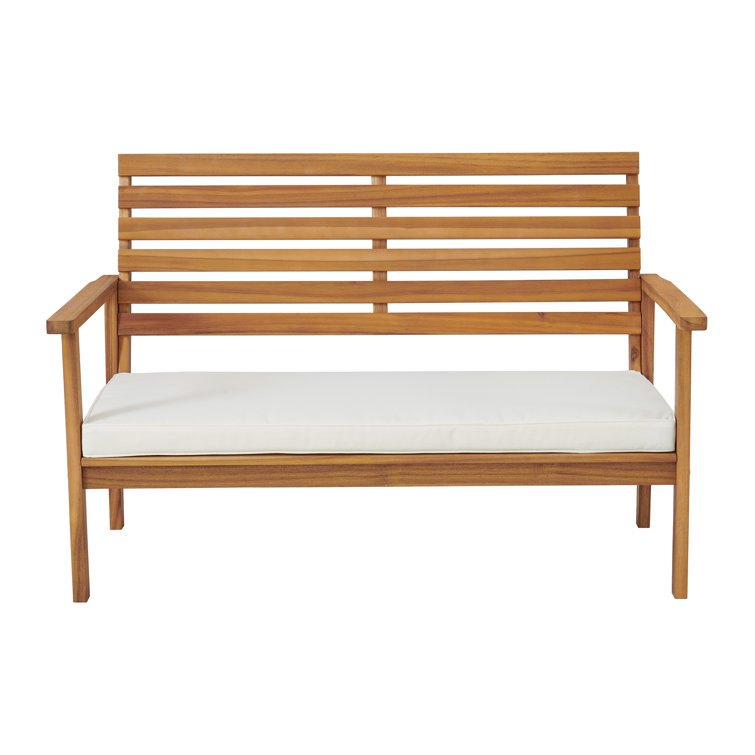 Orwell Acacia Wood 4-Piece Outdoor Conversation Set with Cushions