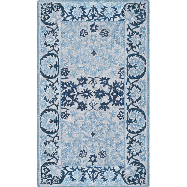 Orford White Hand-Tufted Wool Rectangular Rug