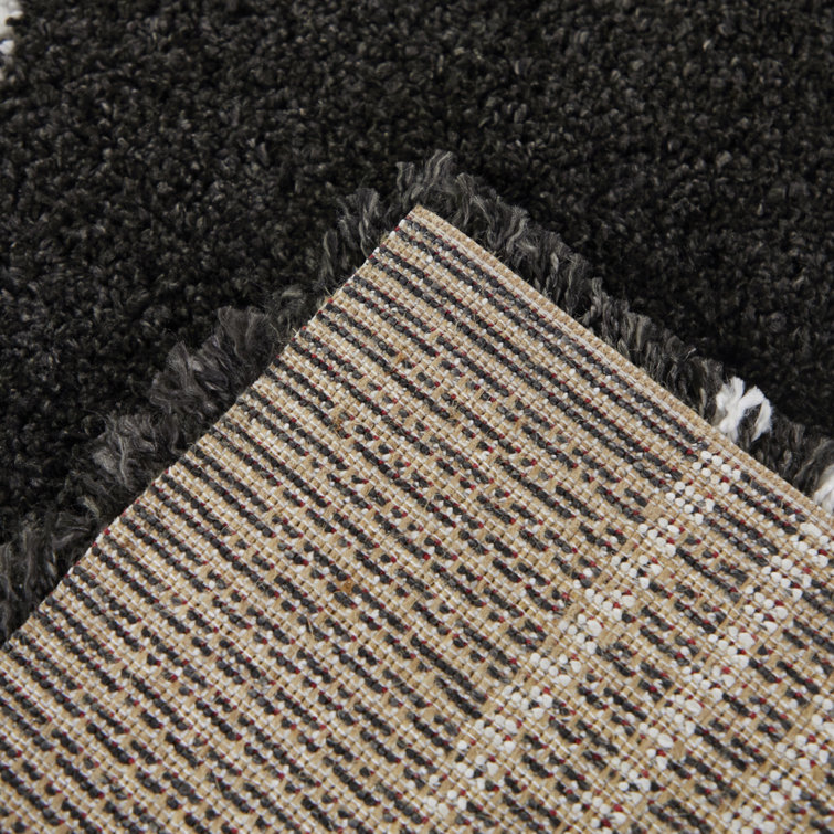Morin Performance Black Shag Area Rug 8' x 10'