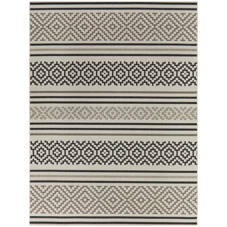 Alain Easy-Care Braided Tan Synthetic Area Rug - 8' x 10'