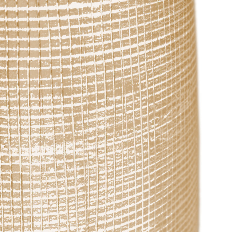 Sirena 40" Gold Textured Ceramic Floor Vase