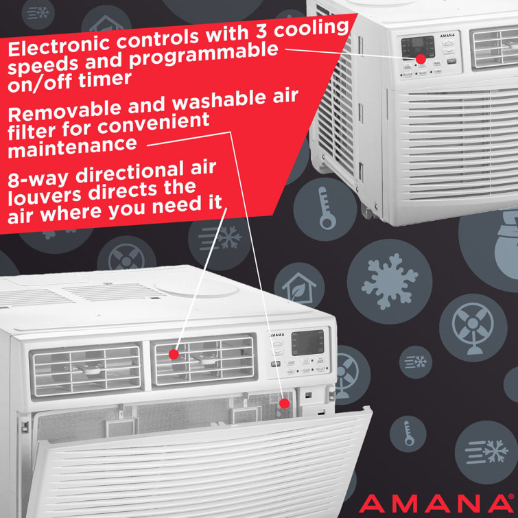 Amana 24000 BTU White Window Air Conditioner with Remote Control