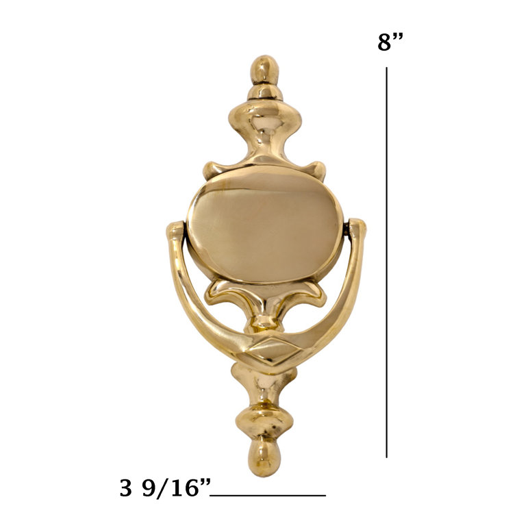 Imperial Polished Brass Exterior Door Knocker