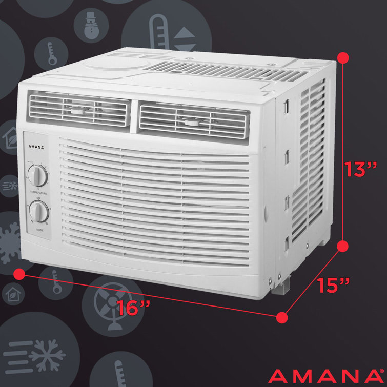 Amana 5,000 BTU White Window Air Conditioner with Sleep Mode