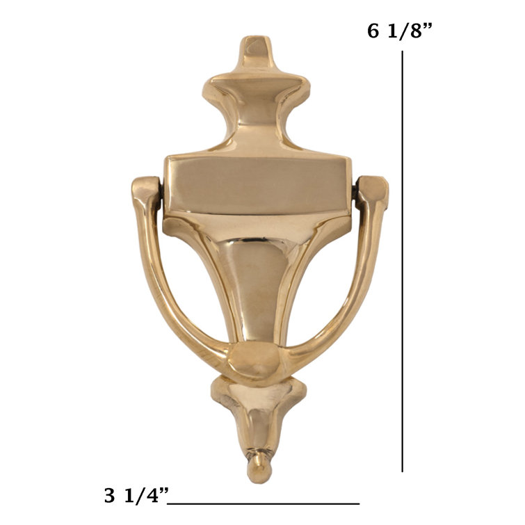 Polished Brass Regency Style Door Knocker