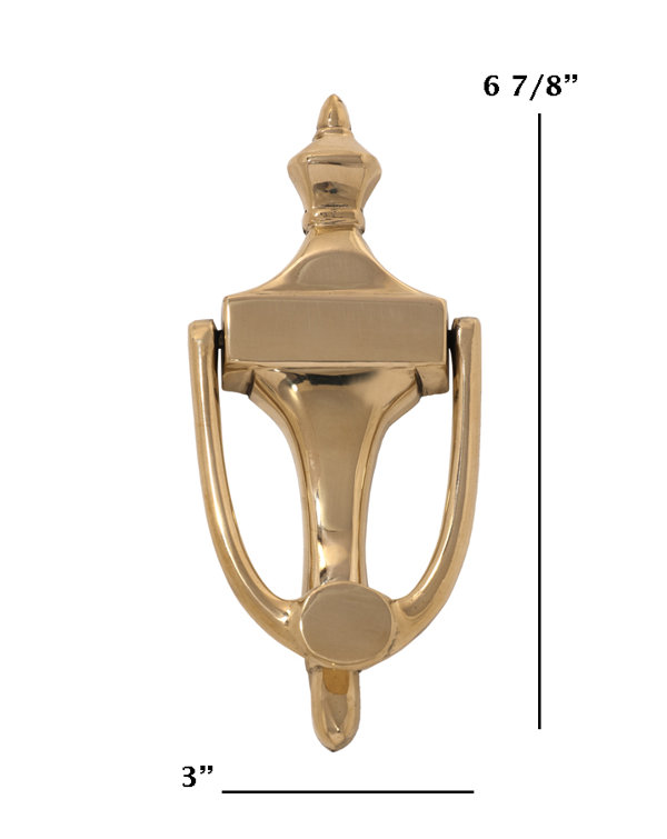 Polished Brass Traditional Ravenna Door Knocker