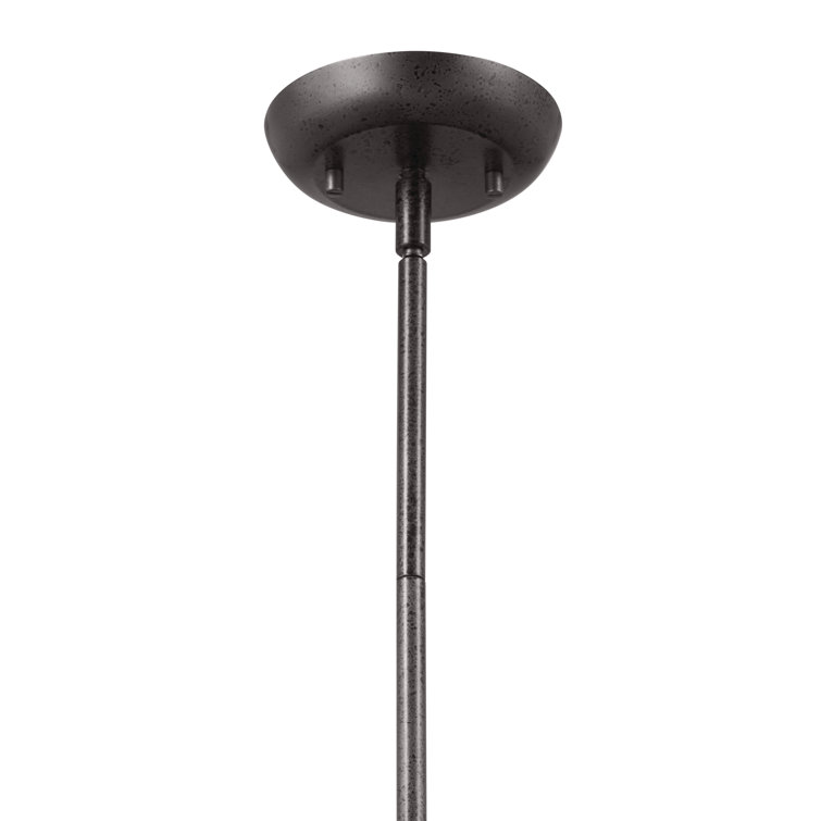 Fira 14" Anvil Iron Steel Indoor/Outdoor Pendant Light