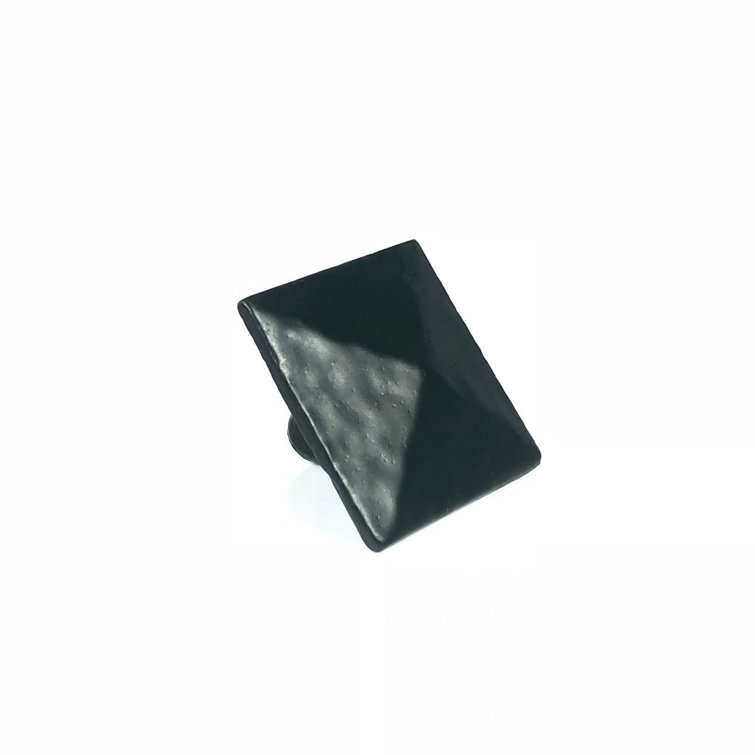 Matte Black 1" Square Pyramid Decorative Clavos