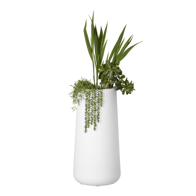 Dalya White Large Scandinavian Outdoor/Indoor Pot Planter